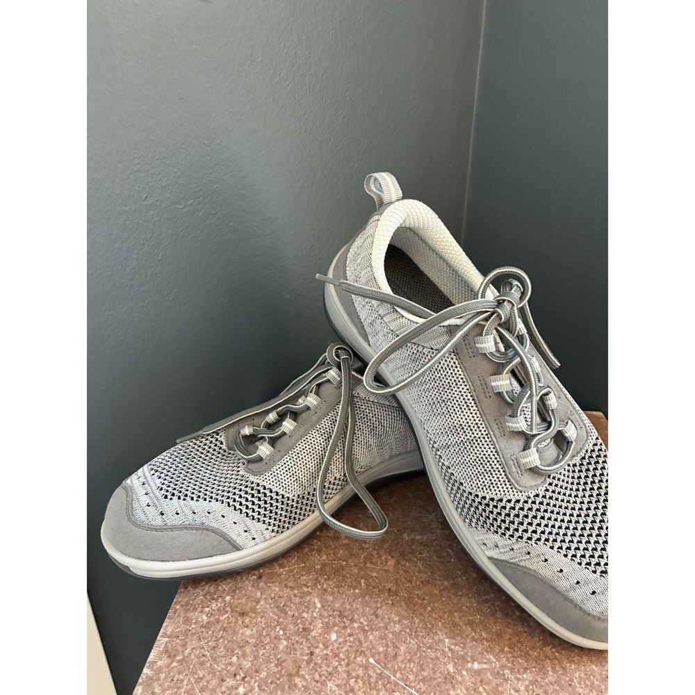 Orthofeet Palma 716 Women's Stretch Knit Comfort Walking Sneakers - Gray Sz. 8.5